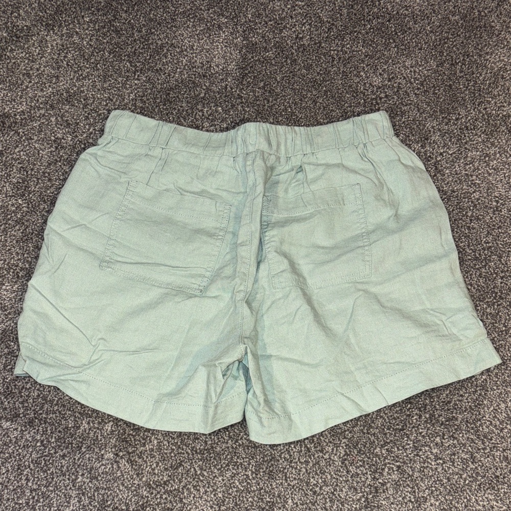 Briggs New York Light Green Flat Front drawstring with garter Shorts size medium - Picture 5 of 8